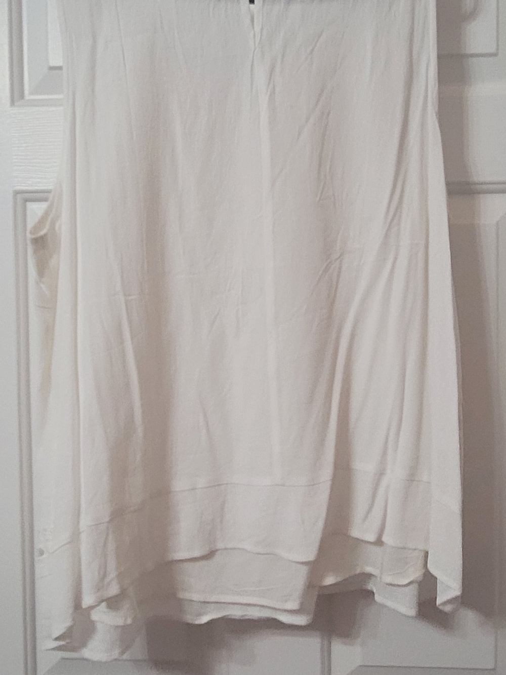 Skies Are Blue Cream Sleeveless Blouse